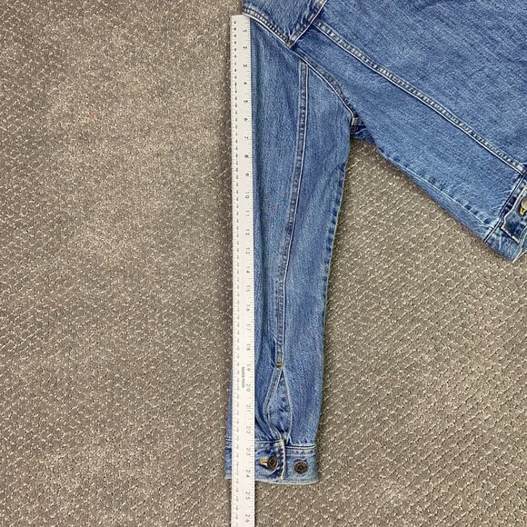 Vintage 90s Ralph Lauren Jeans Co. Denim Trucker Jacket Women's Medium Blue Jean - Picture 10 of 11